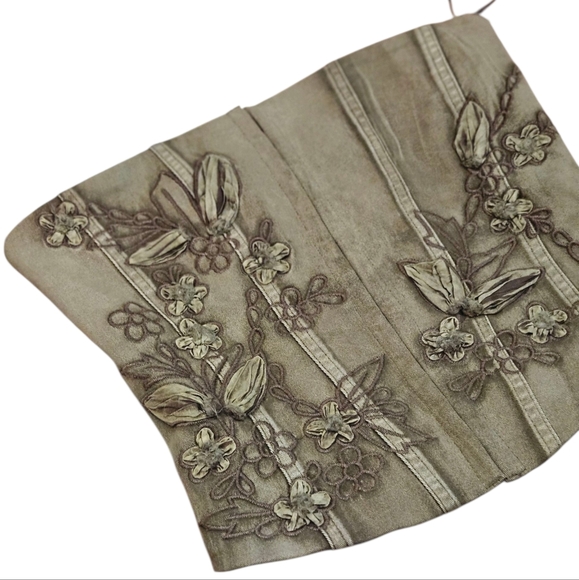 NWT Desert Flower Denim Tube Top - Picture 2 of 5